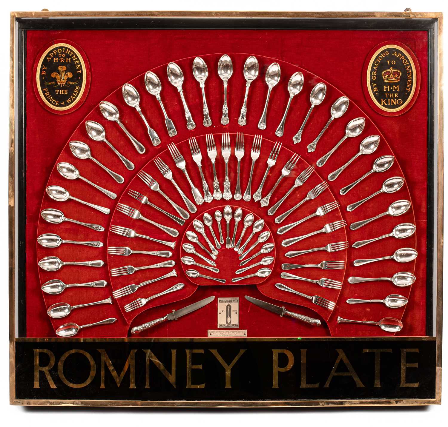 Lot A Romney Plate sales display case