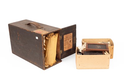 Lot 448 - A 19th Century brass and tinplate 'Excelsior' magic lantern