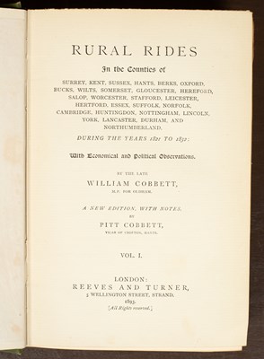 Lot 296 - Cobbet (William) Rural Rides