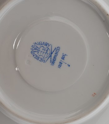 Lot 91 - A set of twelve Herend Chinese bouquet pattern soup bowls