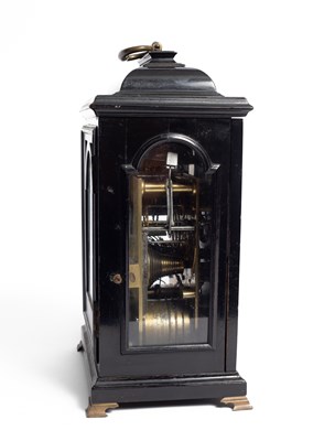 Lot 386 - Vulliamy, London, an ebonised quarter repeating bracket clock