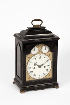 Lot 386 - Vulliamy, London, an ebonised quarter repeating bracket clock