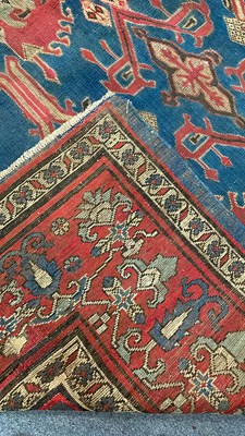 Lot An unusual West Persian carpet