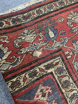 Lot An unusual West Persian carpet