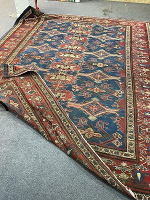 Lot An unusual West Persian carpet