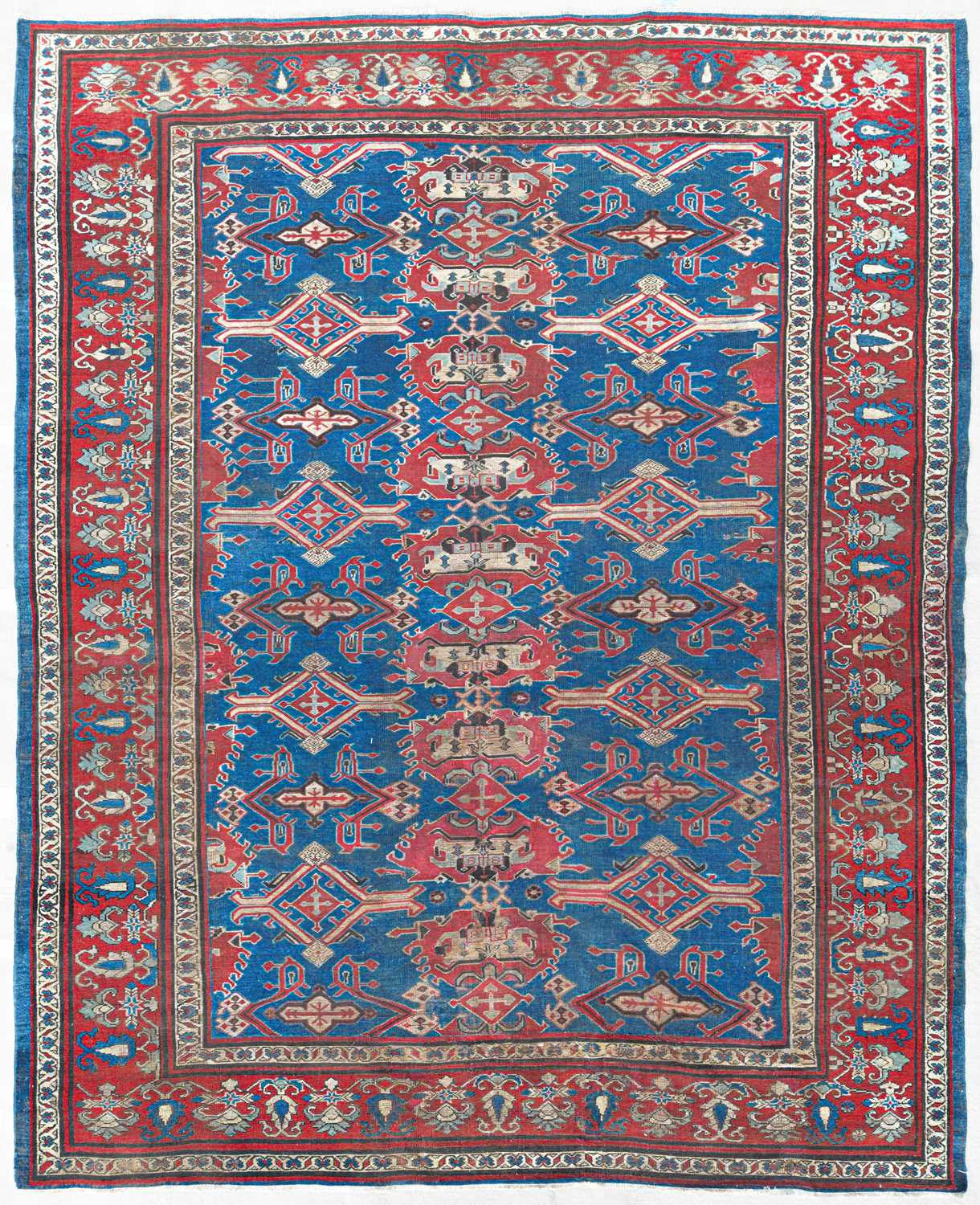 Lot An unusual West Persian carpet