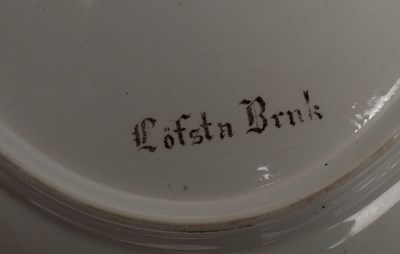Lot 95 - A Rorstrand topographical part dinner service