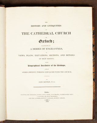 Lot 299 - Britton (J) Britton’s Cathedral Antiquities