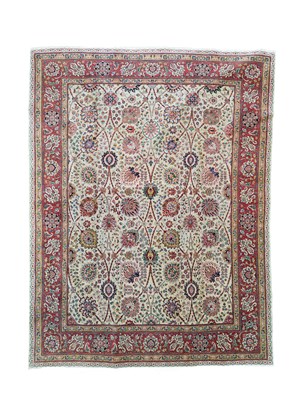 Lot 406 - A fine Tabriz carpet