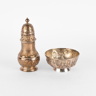 Lot 59 - An early George I Britannia standard silver caster