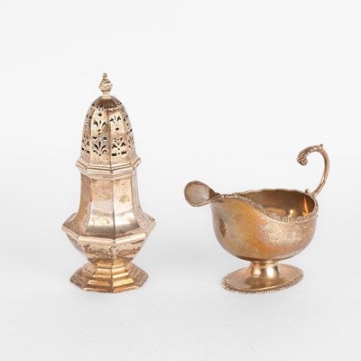 Lot 65 - A late Victorian silver sugar caster