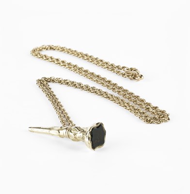 Lot 320 - A Victorian/Edwardian 9ct gold guard chain