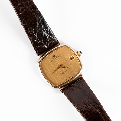 Lot 204 - A gentleman's 18k yellow gold Baume & Mercier automatic wristwatch