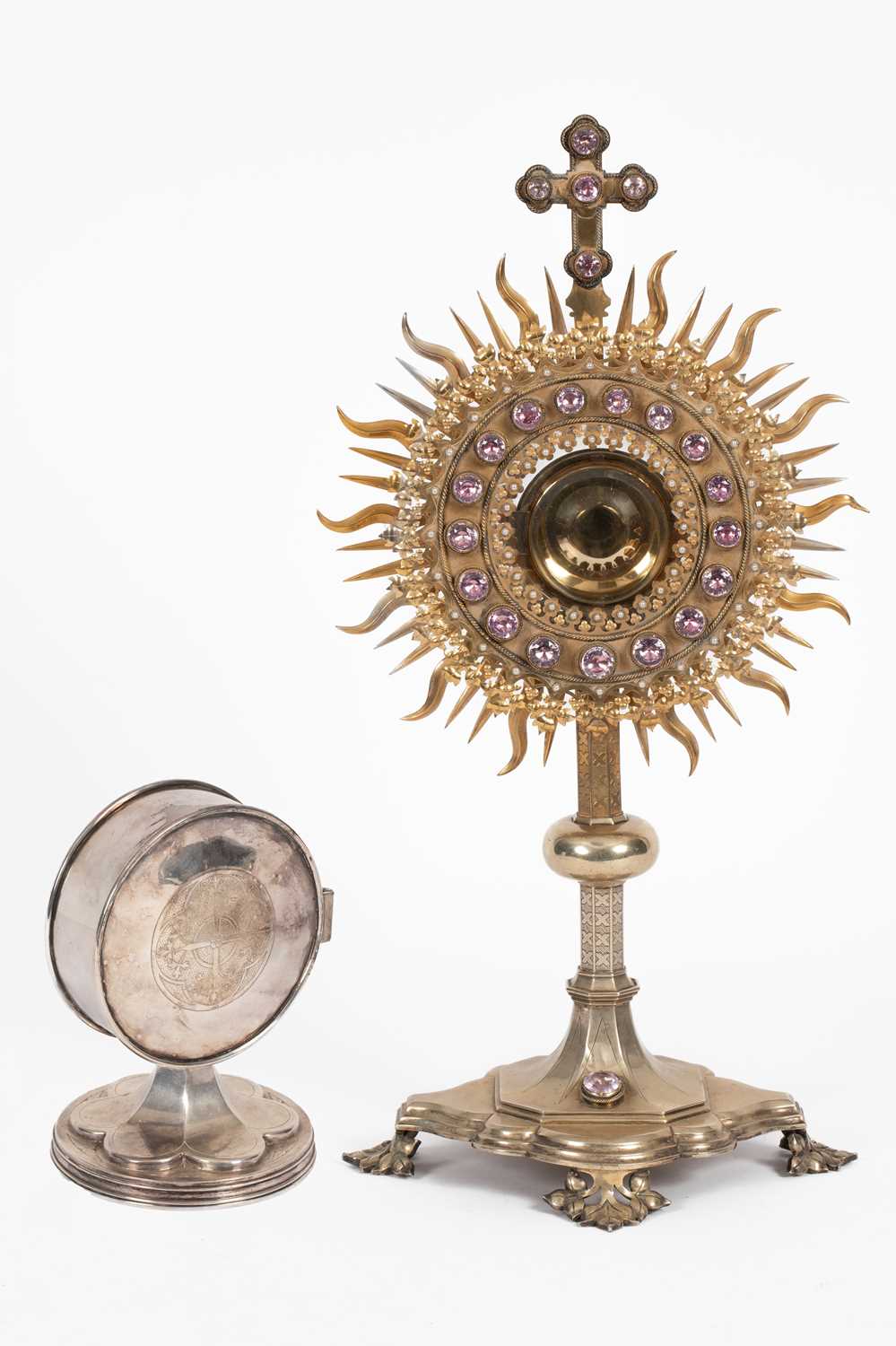 Lot 53 - A 19th Century gilt metal monstrance