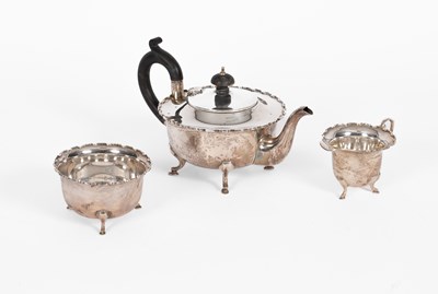 Lot 38 - A three-piece silver tea set