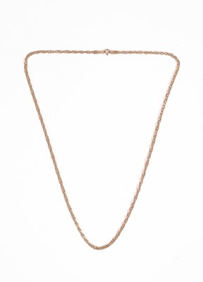 Lot 7 - A 9ct yellow gold chain necklace