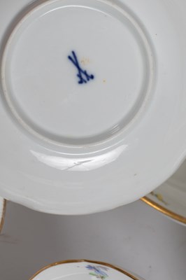 Lot 383 - A Meissen part dinner service