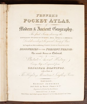 Lot 315 - Fenner (Rest) Fenner's Pocket Atlas, of Modern & Ancient Geography