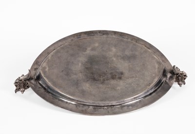 Lot 60 - An Aesthetic style silver plated tray