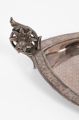 Lot 60 - An Aesthetic style silver plated tray