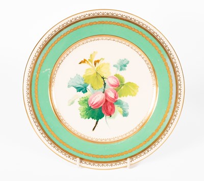 Lot 85 - An English dessert service and set of Wedgwood plates