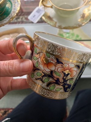 Lot 86 - Three Royal Crown Derby cups and saucers
