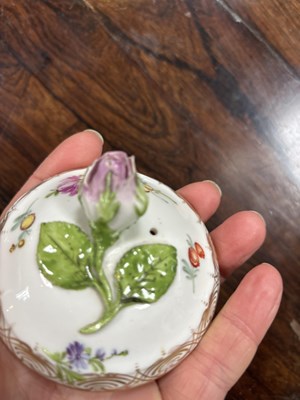 Lot 89 - Two Meissen chocolate/hot water pots