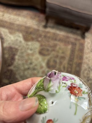 Lot 89 - Two Meissen chocolate/hot water pots