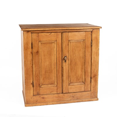 Lot 527 - A Victorian pine two door cabinet