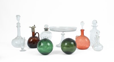 Lot 551 - Five various Continental glass decanters