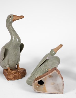 Lot 598 - A set of Chinese ceramic ducks
