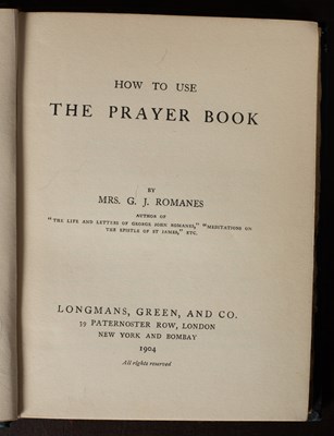 Lot 345 - [Romanes] Books by the Romanes family of authors