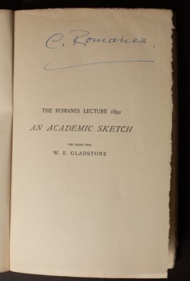 Lot 345 - [Romanes] Books by the Romanes family of authors