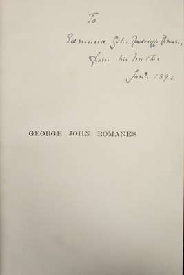 Lot 345 - [Romanes] Books by the Romanes family of authors