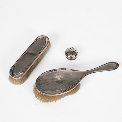 Lot 76 - Two silver brushes
