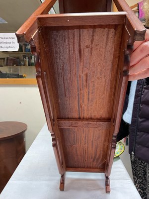 Lot 636 - A Chinese hardwood display shelf