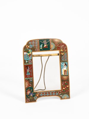 Lot 608 - A Japanese cloisonné picture frame