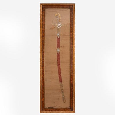 Lot 169 - A Middle Eastern military sword painting