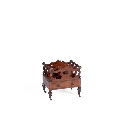 Lot 525 - A Victorian mahogany music Canterbury