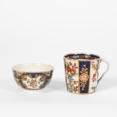 Lot 509 - A Worcester tea bowl and coffee cup