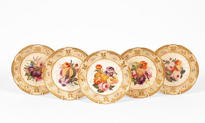 Lot 537 - Five Coalport dessert plates