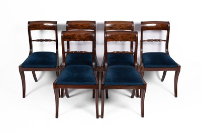 Lot 561 - A set of six Regency mahogany dining chairs
