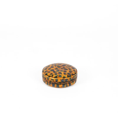 Lot 617 - A Sancia glazed circular box and cover