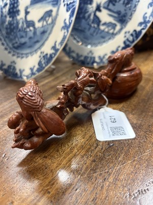 Lot 621 - A Chinese boxwood carving
