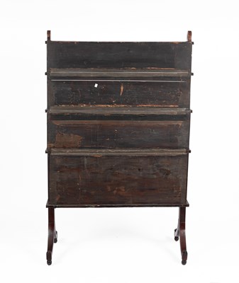 Lot 234 - A George III mahogany waterfall bookcase