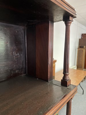 Lot 234 - A George III mahogany waterfall bookcase