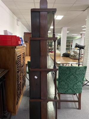 Lot 234 - A George III mahogany waterfall bookcase