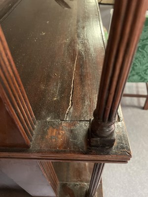 Lot 234 - A George III mahogany waterfall bookcase