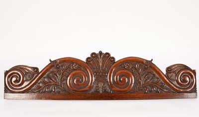 Lot 429 - An Anglo Indian goncalo alves carved back plate