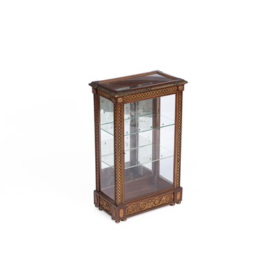 Lot 678 - A small gilt metal mounted display cabinet